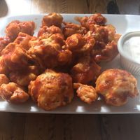 Buffalo cauliflower “chicken” wings at Trio Plant-Based in Minneapolis