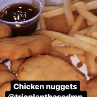 Chicken nuggets 💕  at Trio Plant-Based in Minneapolis