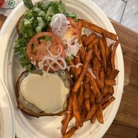 Fiesta burger  at Trio Plant-Based in Minneapolis