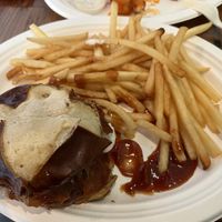 BBQ pit burger  at Trio Plant-Based in Minneapolis