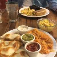 The chicken quesadilla  at Trio Plant-Based in Minneapolis