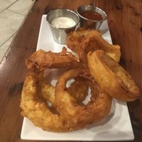 Onion rings  at Trio Plant-Based in Minneapolis