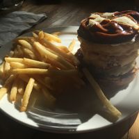 BBQ burger (Beyond Burger) at Trio Plant-Based in Minneapolis