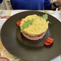 Vegan cold dish at Su e Giu in Naxos