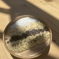 Willy Wonka smoothie bowl  at Blender in Antiparos