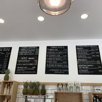 Menu options July 2019 at Blender in Antiparos