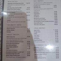 Menu page 1 of 2 at Caffi Colwyn in Caernarfon