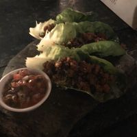 Vegan tacos at LUUMA in Holbox