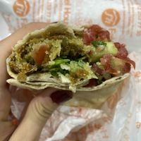 Falafel wrap  at Falafel House in Istanbul