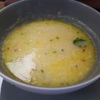 Tourin à l'ail (not vegan, has eggs) at 66 Green Restaurant in Perigueux