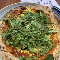 Naturist pizza,   at The Library in Durham