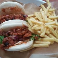 Bao buns at The Library in Durham