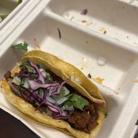 Soy chorizo taco   at Luna Verde Vegan Mexican Restaurant in Bradley Beach