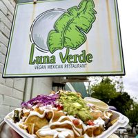 Nachos!!  at Luna Verde Vegan Mexican Restaurant in Bradley Beach