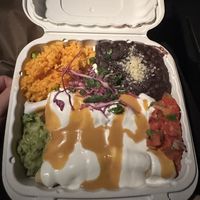 Encremadas with asada de res  at Luna Verde Vegan Mexican Restaurant in Bradley Beach