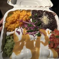 Encremadas with asada de res  at Luna Verde Vegan Mexican Restaurant in Bradley Beach