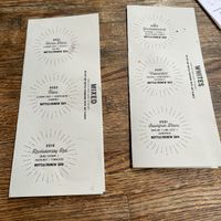 Wine flights - whites & mixed  at Revolution Winery and Kitchen in Sacramento