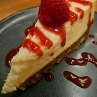 Vegan NY Cheesecake - so worth it! at Revolution Winery and Kitchen in Sacramento