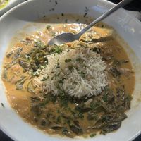 Chickpea coconut curry   at Revolution Winery and Kitchen in Sacramento