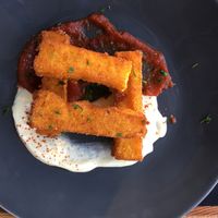 Polenta fries are Amazing!! at Revolution Winery and Kitchen in Sacramento