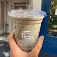 Pumpkin Spice Hojicha Latte at Stonemill Matcha in San Francisco