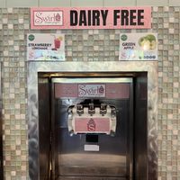 Dairy-free flavors (plus pineapple )  at Swirls Frozen Yogurt in Parker