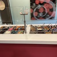 Toppings…and even more than shown in the photo .  at Swirls Frozen Yogurt in Parker