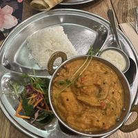 Curry and dosa   at The Lotus-Heart Restaurant in Christchurch