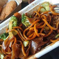 Char quay tow with nuggets in the back at The Origin Tales in Brunswick East