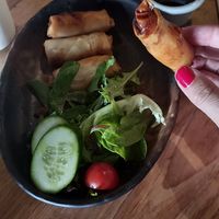 Yum spring rolls, 9 pieces, great value entree at The Origin Tales in Brunswick East