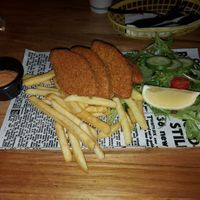 Fish and chips at The Origin Tales in Brunswick East