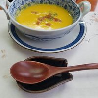 pumpkin soup at Asai Togei in Osaka