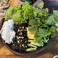 Grill "beef" wrapped in Lolot Leaf  at Com Chay Cuong in Can Tho