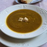 Vegetable soup (parsnip) at Goya in Funchal