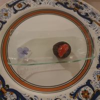 Mushroom amuse bouche at Goya in Funchal