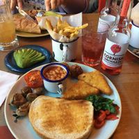 Breakfast with fries & avocado  at Lounges - Castello Lounge in Wellingborough