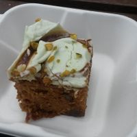 Carrot and pistachio cake at Healthy Prep Kitchen in Morpeth