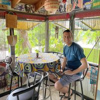 Very airy and comfortable at Freedom Fighters Ital Shack in Philipsburg