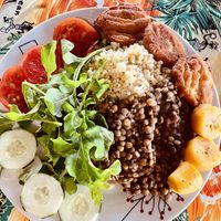 Mix plate   at Freedom Fighters Ital Shack in Philipsburg