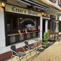Storefront at Cesar's Pizzeria in Bad Nauheim