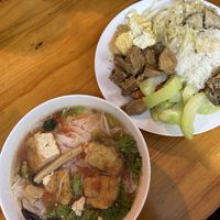 Vegan food   at Com Pho Chay Tu Bi in Hanoi