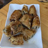 Fried Spring Rolls at Com Pho Chay Tu Bi in Hanoi