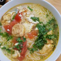 amazing vegan "bun" noodle soup at Com Pho Chay Tu Bi in Hanoi
