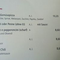 Menu at Carl-Zone in Strobl