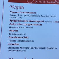 Vegan menu at Carl-Zone in Strobl
