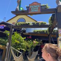 Cool place with swings to hang out and have a drink in  at Fish Tales in Ocean City