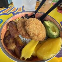 Vegan crab cake bowl  at Fish Tales in Ocean City