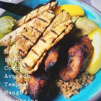 Veg bowl with Tempeh!  at Fish Tales in Ocean City