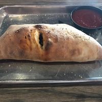 Vegan Calzone at Rock'n Dough Pizza in Jackson