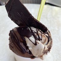 Dark chocolate and coconut sorbett  at Mayan Monkey Mijas in Mijas